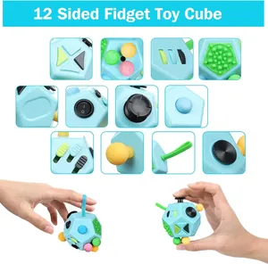 Cubo Antistress Magico a 12 Lati per <span class=keywords><strong>ADHD</strong></span>, OCD, Autismo, Giocattolo Promozionale per Bambini e <span class=keywords><strong>Adulti</strong></span> - Product Image 2