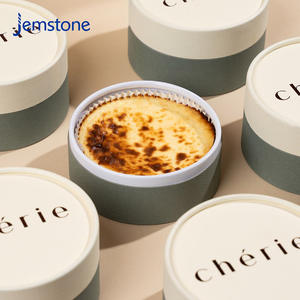 Boîte d'emballage cylindrique en carton kraft biodégradable résistante au four, personnalisée pour gâteaux, biscuits et glaces - Product Image 6