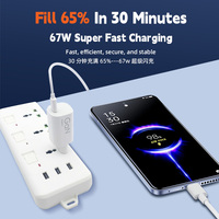 Chargeur rapide USB C PD 67W Golden Turbo Gold Label Decimal Point 67W 90W 120W pour Xiaomi Oppo Super Chargeur Rapide