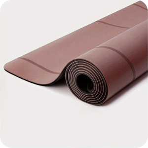 Tapis de yoga en PU avec logo personnalisé, tapis d'exercice antidérapants à haute densité pour salle de sport, studio de fitness et entraînements à domicile - Product Image 2