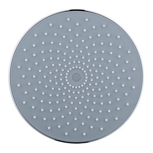 Ensemble de douche de forme ronde SH-20062 Pommeau de douche supérieur en ABS gris clair chromé - Product Image 1