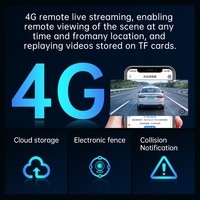 Caméra embarquée 4G Fuallwin 2K+1K double objectif avec GPS et positionnement Beidou, surveillance à distance 24H, capteur G et alerte d'urgence