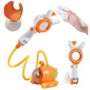 Jouet de bain pompe à eau pour tout-petits, jeu d'eau pour baignoire, fonctionne sur piles, adorable pommeau de douche - Product Image 1