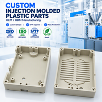 Boîtier de contrôleur industriel PLC en ABS sur mesure pour rail de guidage, boîtier électronique en plastique pour terminal de commande