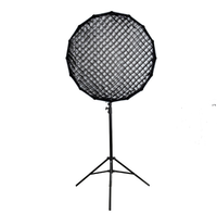 Boîte à lumière métallique portable Deep Mouth 90 cm à montage rapide pour photographie et éclairage doux en direct