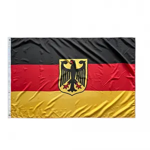 Bandeiras alemãs personalizadas por atacado de fábrica na China bandeiras de águia alemã impressas 3X5 pés