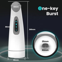 Multifrequenz-Vibrations-Intelligenter Automatischer Tiefenwirksamer Saugflugzeugbecher mit Heizfunktion für Männer – Realistischer Sex-Masturbator