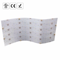 Feuille d'éclairage LED Raymates IP20 500x250mm à double température de couleur 2700K + 6500K Flexible Dimmable Cuttable pour la maison/le bureau/le magasin