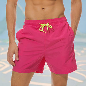 Pantalones Cortos Deportivos Personalizados para Hombre, Talla 2XL, de Secado Rápido, Transpirables, con Cintura Elástica, Doble Capa de Malla, Color Sólido, Estilo Casual Urbano - Product Image 2