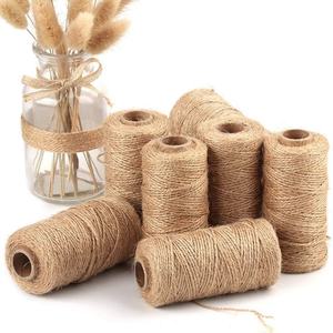 Cordon en jute de 100 m, <span class=keywords><strong>2</strong></span> <span class=keywords><strong>mm</strong></span>, corde en lin naturel vintage, <span class=keywords><strong>ficelle</strong></span> en toile de jute, <span class=keywords><strong>ficelle</strong></span> pour couture, bricolage, artisanat, décoration de mariage, corde en <span class=keywords><strong>chanvre</strong></span> - Product Image 6