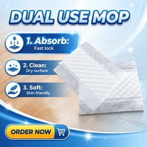 Non Woven Disposable Wet Mopping Refill Pads Compatible With Most Flat <strong>Mop</strong> For Daily Floor Stain Dust Removal Wet Floor Wipe - Product Image 1