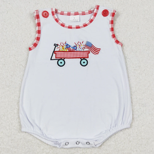 Listo para enviar el 4 de Julio Ropa de verano para niños Bandera americana Traje a juego para hermanos - Product Image 5
