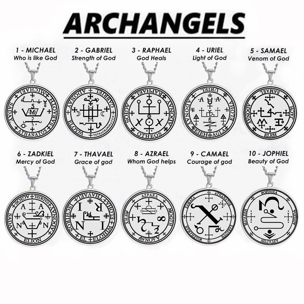 Archangel Uriel Sigil - Talisman for Purity & Love