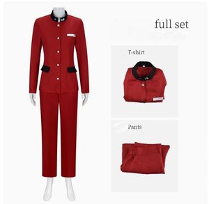 Nuevo Disfraz de Cosplay de Tsukumo Ima, <span class=keywords><strong>Anime</strong></span> The <span class=keywords><strong>Hundred</strong></span> Roleplay Line, Disfraz con Abrigo Rojo y Pantalones, Trajes para Halloween, Carnaval y Fiestas - Product Image 5