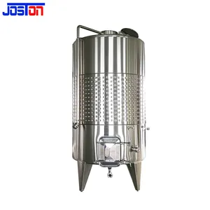 JOSTON 100L-20000L SS304 bakır dikey TPYE DIMPLE ceket üzüm şarap fermantasyon tankı
