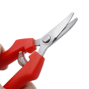 Lu Ban's Work Bypass Pruning Shears Stainless Steel Red Plastic Handle Manual Garden Tool For Pruning Branches - Product Image 1