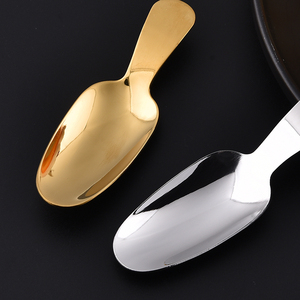 Cuchara de té de acero inoxidable SUS304 al por mayor de diseño moderno cucharas de postre y cuchara de helado cuchara de hielo Morden - Product Image 6
