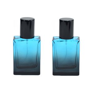 Hot Selling 50ml Clear Matte Black Perfume Glass <b>Spray</b> <b>Bottle</b> Transparent Square Luxury <b>Empty</b> Refillable Pump Sprayer Screen - Product Image 1