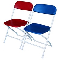 Chaises pliantes en métal noir et plastique, pour événements de mariage, blanc, bon marché en plein air, en acier utilisé, pour conférence, mariage, vente en gros