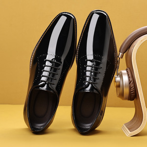 Scarpe Oxford da uomo in stile britannico 20226, eleganti e formali, con suola morbida e punta quadrata - Scarpe da <span class=keywords><strong>sposo</strong></span> - Product Image 6