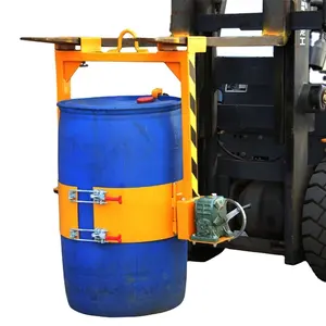 Olecranon-abrazadera de barril de aceite, sujeción de carga y descarga, para carretilla elevadora, de acero de aleación pesada, espesado especial