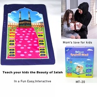 Muslim Set hadiah lipat Pembelajaran Islam edukasi alas doa interaktif untuk anak-anak untuk usia 3-9 tahun