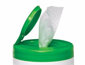 Baril de haute qualité nettoyage personnel Spunlace Non-tissé 65% alcool désinfectant la peau lingette humide - Product Image 5