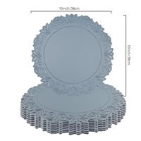 Cedar Space - Mantel Individual Elegante Color Marrón Oscuro con Relieve, Resistente al Calor y al Agua, Decoración de Mesa para Cocina y Comedor