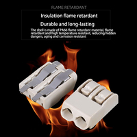 Conector de Bloque de Terminales para PCB SMD 2060, Rectangular, 1/2/3P, Paso de 4.0mm, Aleación de Plata, Corriente Nominal de 9A, para Iluminación LED