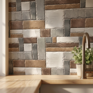 Ladrillos de Piedra Premium, Azulejo Digital Gris Marfil 30x60cm 12x24, Azulejo de Pared Cerámico Esmaltado 300x600mm, Azulejo Cerámico de Alta Calidad - Product Image 3