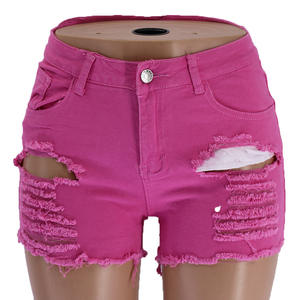 <span class=keywords><strong>Short</strong></span> en <span class=keywords><strong>jean</strong></span> déchiré sexy bleu délavé taille basse style coréen pour femmes et jeunes filles - Product Image 5