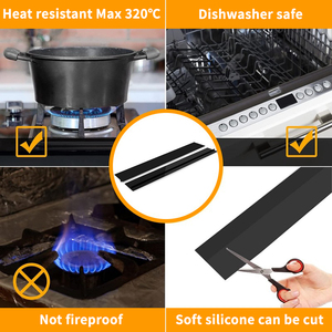 Coperture Flessibili in Silicone Ecologico da 21 Pollici <span class=keywords><strong>per</strong></span> Fessure del Piano <span class=keywords><strong>Cucina</strong></span>, Strisce Sigillanti <span class=keywords><strong>per</strong></span> <span class=keywords><strong>Fornelli</strong></span>, <span class=keywords><strong>Accessori</strong></span> da <span class=keywords><strong>Cucina</strong></span> - Product Image 4