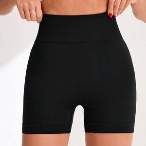 กางเกงขาสั้นเอวสูงสำหรับเล่นโยคะฟิตเนสแบบอเมริกันแนวยุโรปกางเกงปั่นจักรยานแบบยืดหยุ่นข้ามพรมแดน - Product Image 2