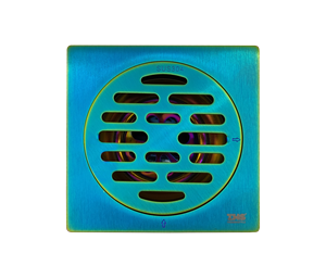 Desagüe de Piso Arcoíris 100×100 mm Ø50 Anti-Olor |   Latón de Primera Calidad |   THS Thermostyle ® - Product Image 1