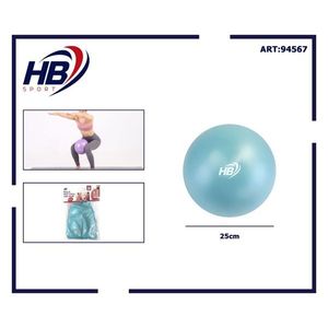 Ballons de Pilates et de yoga givrés bleu clair de 25 cm - Product Image 3