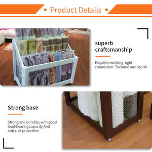 Dapat disesuaikan 3x6 kain tegangan pameran berdiri dengan karpet Roll pemegang dan kuarsa batu rak Showroom - Product Image 3