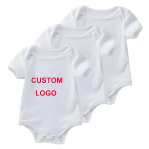 Wholesale baju baby murah-baby one piece baby born clothes 0-24 month solid white newborn infant clothes oversized t-shirt baby romper