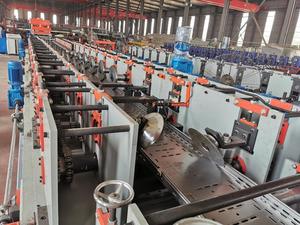 जस्ती लोहा स्टील शीट पंचिंग छेद केबल ट्रे कोल्ड रोल/रोलिंग फॉर्मिंग/पूर्व बनाने की मशीन - Product Image 4