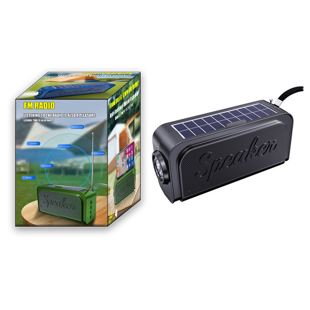 New Multi-Functional Small Wireless BT 5.3 Portable Speakers TF Card Outdoor Camping Solar Charging Gifts Mini Speakers FM Radio