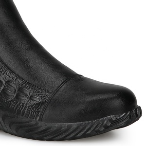 GUYISA Vintage In Pelle Alla Caviglia <span class=keywords><strong>Stivali</strong></span> Sia per Gli Uomini e Le Donne della Moda di Avvio a Breve Scarpe Basse Scarpe Casual - Product Image 3