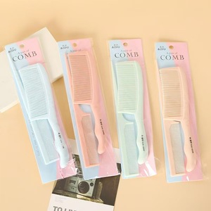 Wheat Scented Double Comb Plastic <b>Round</b> <b>Brush</b> For Hair Care Beauty Multifunction Solid Color Headdress - Product Image 3