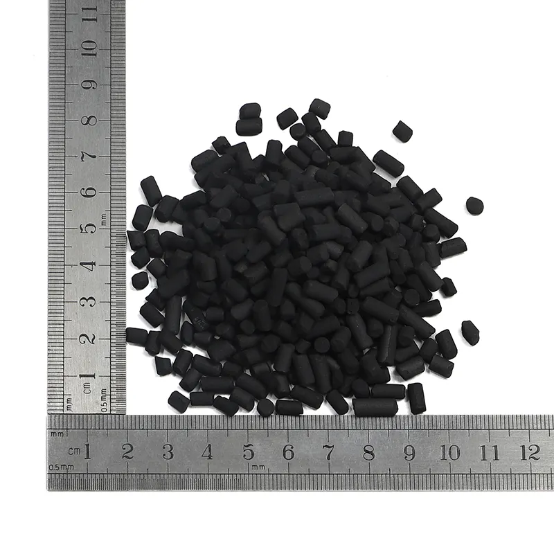 steam activated wood based 4mm pellet activated carbon for H2S and SO2 adsorption