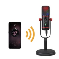 Microphone à condensateur professionnel EZON M1 RGB USB Type C, bande passante 20Hz-20kHz, garantie 1 an pour le gaming et le podcasting