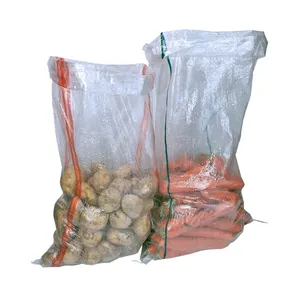 Transparent Pp Woven Bag For Vegetable Potato Onion Packing Vegetable Agricultural Woven Bags