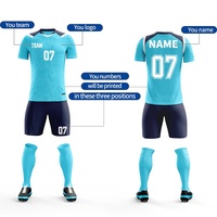 Camiseta de fútbol transpirable de secado rápido personalizada con sublimación térmica, uniformes de fútbol