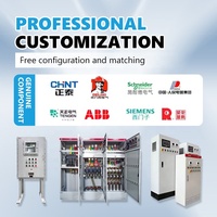 Ensemble complet de panneaux de commande industriels muraux IP30, tableau de distribution électrique triphasé, boîte d'alimentation ATS