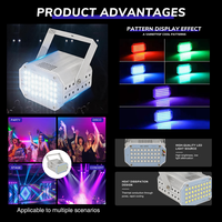 Projecteur stroboscopique LED 10W léger autopropulsé en aluminium/PVC pour soirées, DJ, KTV, bars et scènes - Vente en gros