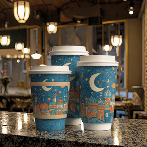AT PACK Coffee Packaging Solution 12oz 16oz 20oz Coffee House Vasos <span class=keywords><strong>de</strong></span> <span class=keywords><strong>papel</strong></span> Taza <span class=keywords><strong>de</strong></span> café negra mate impresa personalizada con labio para café - Product Image 1
