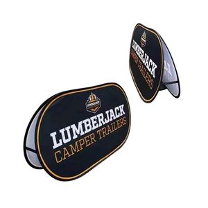Custom Made Polyester Steel Frame Pop up <b>Banners</b> with Bright Colors for Church and Religious Gifts - Product Image 2