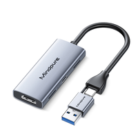 Tarjeta de Captura HDMI USB 3.0 Mindpure, Captura de Video 4K, 1080p 60fps, Transmisión de Juegos, Grabación en Vivo para PC, Laptop, OBS, PS5, Cámara
